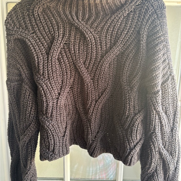 Free People Dark Gray Knit Sweater - Picture 2 of 2